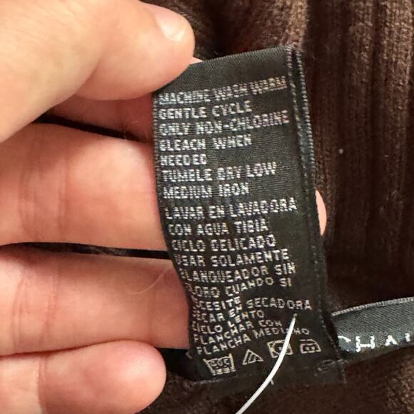 Josephine Chaus Brown Full Zip Sweater XXL Ribbed Collar Long Sleeve - Picture 8 of 10